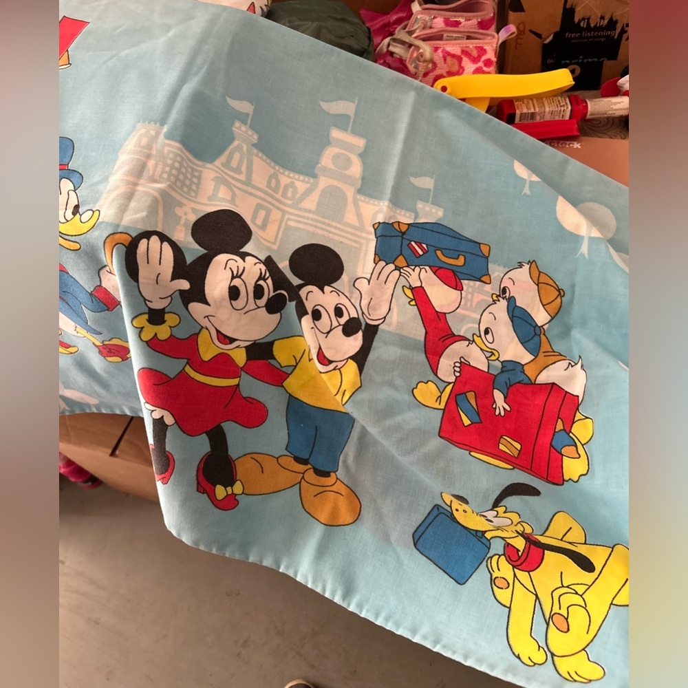Vintage Disney Mickey Mouse amd friends sheets